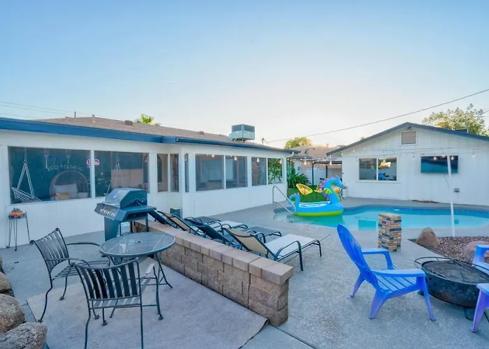 Boho Oasis Pool Hot Tub Scottsdale
